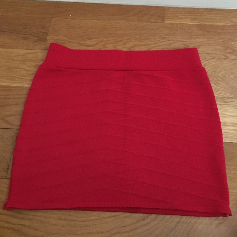Red Mini Skirt